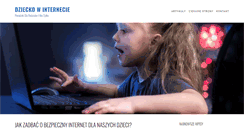 Desktop Screenshot of dzieckowinternecie.com.pl