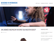 Tablet Screenshot of dzieckowinternecie.com.pl